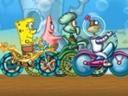 Spongebob curse cu biciclete