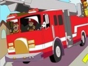 camioane de pompieri in actiune