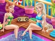 Jocuri cu fetele frozen la spa si piscina