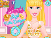 Jocuri cu barbie designer de unghii cu emoji