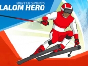 Jocuri cu eroii cu ski la slalom