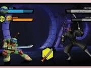 testoasele ninja in luptele cu foot clan